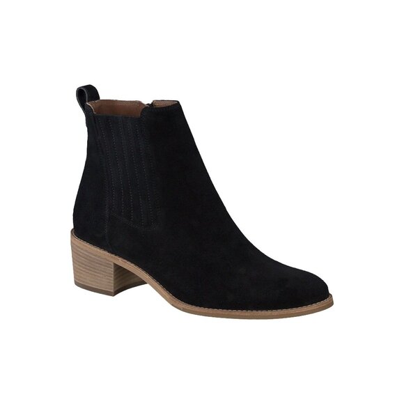 🆕PAUL GREEN Sante Zip Ankle Bootie Boot Suede Block Heel 8 - Picture 1 of 11